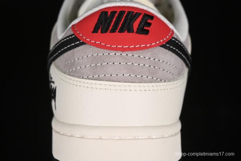 Nike SB Dunk Low Stussy Anniversary Edition Customized Low-Top Casual Skate Shoes - SJ1089-001