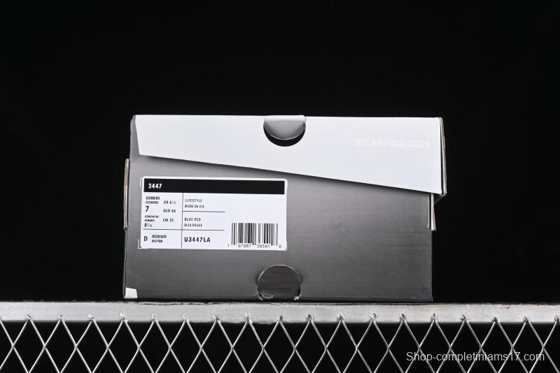 New Balance 3447 Series Retro Running Shoes with Textile and Leather Upper - U3447LA