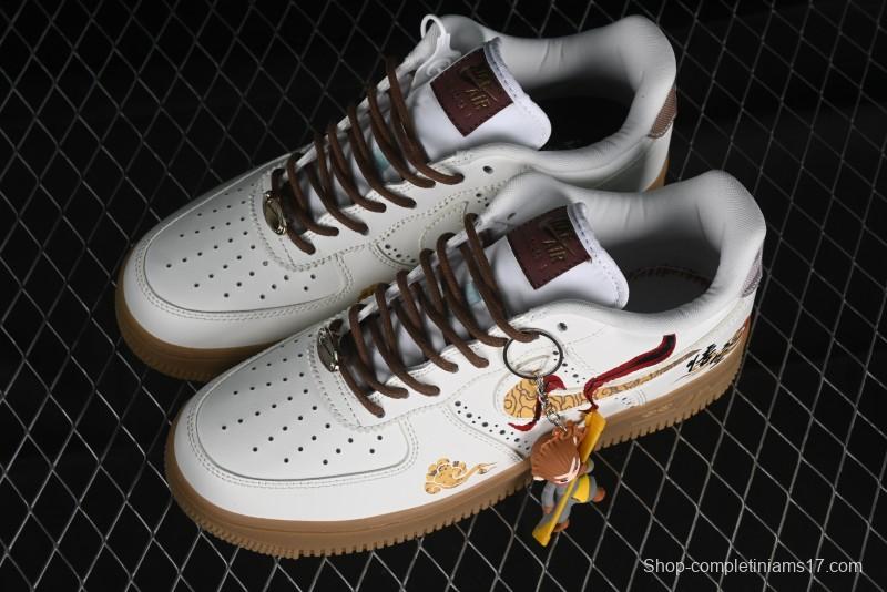 Nike Air Force 1 '07 Low "Open Cirrus" Black Myth Wukong Theme Casual Sneakers - FV3700-211