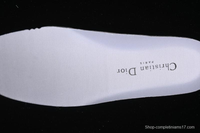 Dior Chrono Round Toe Lace-Up Lifestyle Casual Running Sneakers - 19W WHITE RED