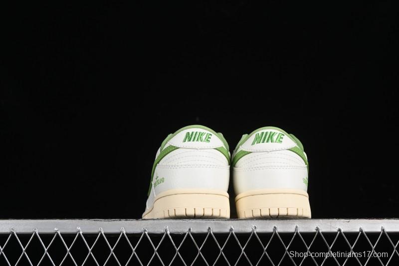 Nike SB Dunk Low Stone Island Collaboration - Spring Green Anniversary High-End Custom Low-Top Casual Sneakers - XB3802-348