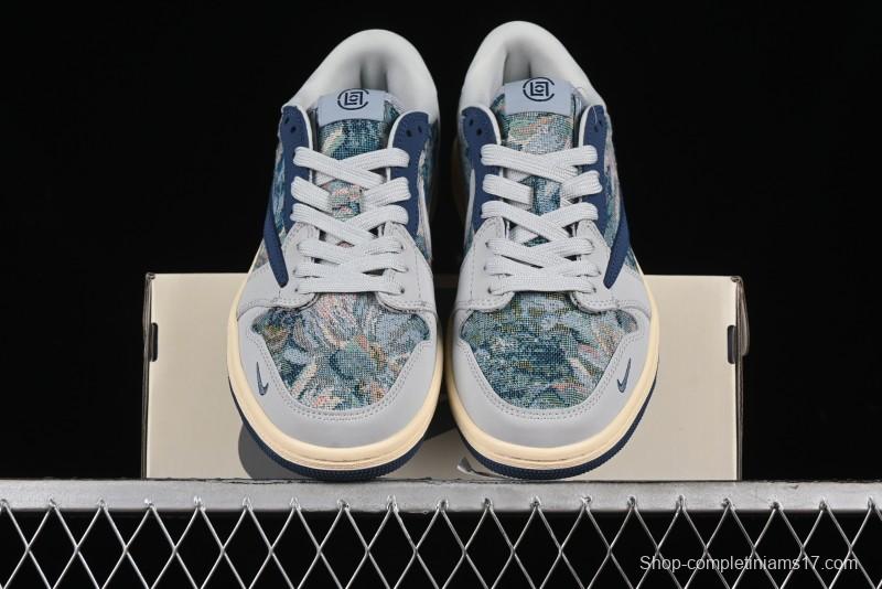 Nike Travis Scott x Fragment Design x Air Jordan 1 Low OG SP Retro Sneakers - JH6088-707