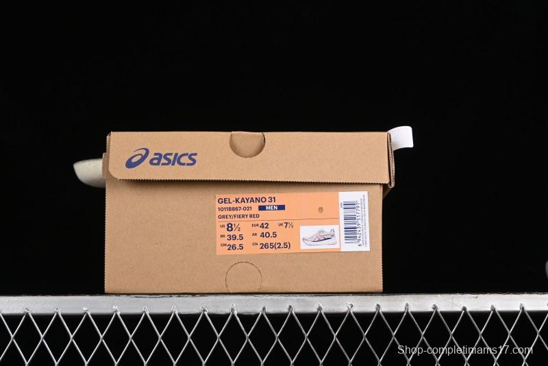 Asics Gel-Kayano 31 Breathable Running Shoes with GEL Cushioning and FLYTEFOAM BLAST Technology - 1011B867-021