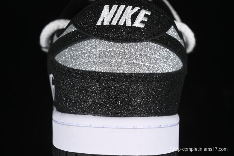 Nike SB Dunk Low Gucci Collaboration - Black Star Hook Anniversary High-End Custom Low-Top Casual Skate Shoes - SJ2068-268