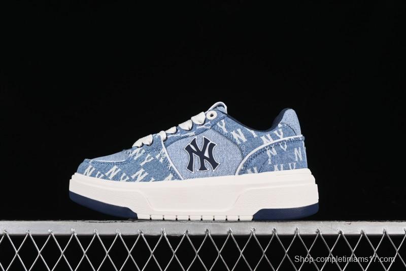 New York Yankees MLB Chunky Liner Denim Basic Platform Sandals - 3ASXCDC4N50BLS