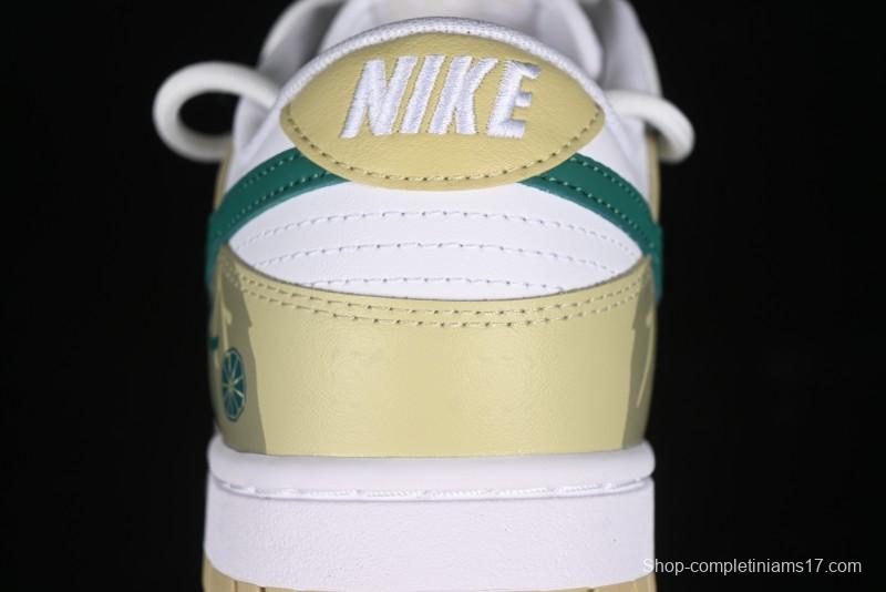 Nike Dunk Low SB Lemon Mojito Casual Skate Shoes - DV0833-100
