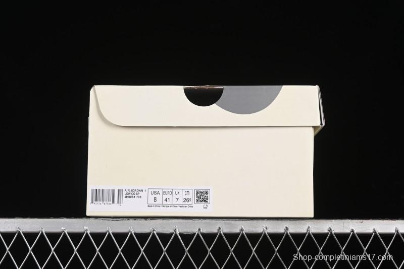 Nike Travis Scott x Fragment Design x Air Jordan 1 Low OG SP AJ1 Sneakers - JH6088-703