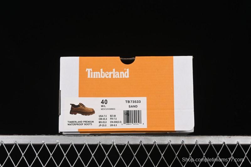 Timberland 24SS Autumn New Collection Low-Top Casual Shoes with Anti-Slip Rubber Sole - TB73533SAND