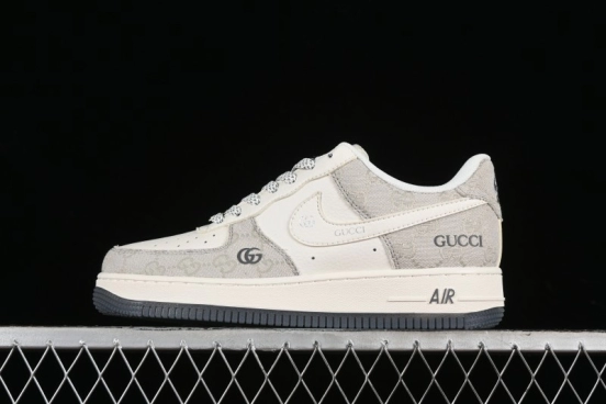 Nike Air Force 1 '07 Low Gucci Collaboration - Ash Grey Low-Top Casual Sneakers BB9577-102
