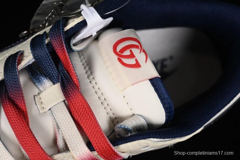 Nike SB Dunk Low Gucci Collaboration - Beige Blue Patchwork Anniversary High-End Custom Low-Top Casual Sneakers - XY1688-003