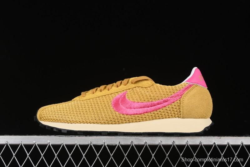 Stussy x Nike Roshe Run LD-1000 Comfortable Versatile Non-Slip Durable Waffle Low-Top Casual Running Shoes - FQ5369-700