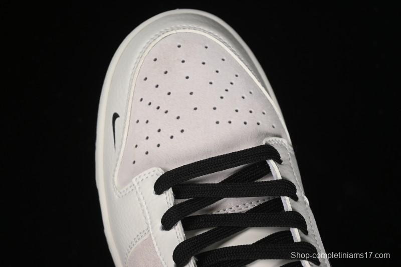 Nike SB Dunk Low Dior Collection - Beige Grey Black Swoosh Anniversary High-End Custom Low-Top Casual Skate Shoes - XD6188-041