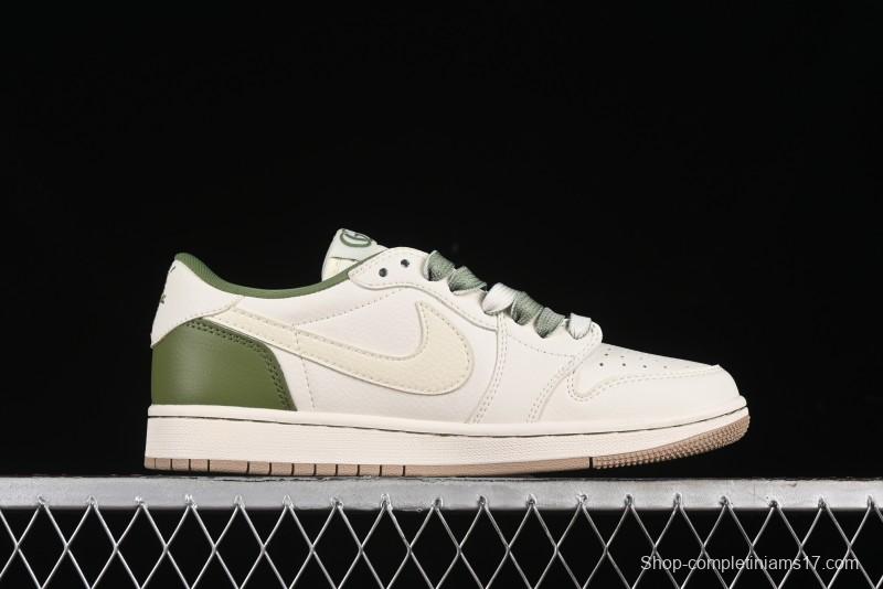 Nike Travis Scott x Fragment Design x Air Jordan 1 Low OG SP AJ1 Low-Top Casual Sneakers - XY2688-105
