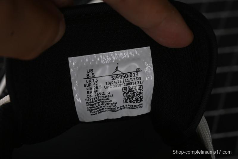 Nike Air Jordan 1 Low AJ1 x Violent Bear Collaboration - Black Beige Mark Line Custom Retro Basketball Shoes - SJ9950-013