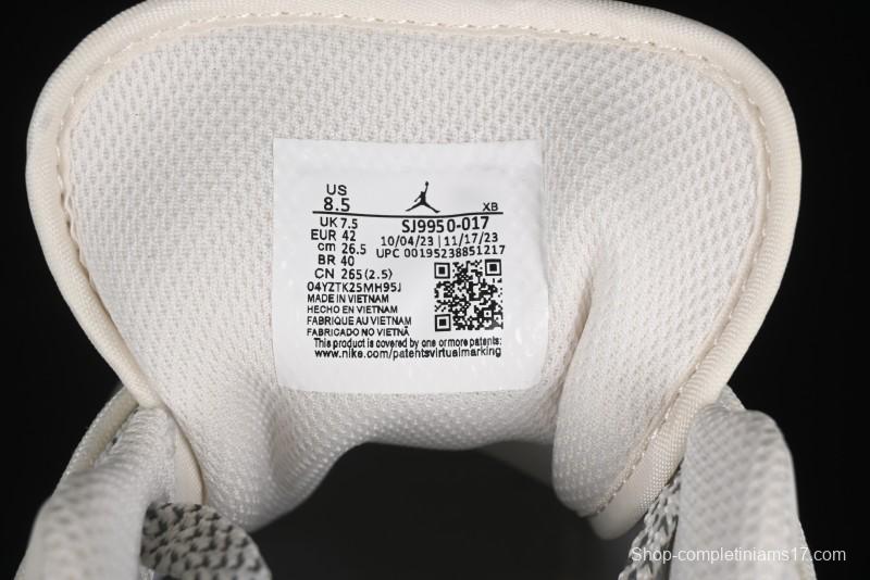 Nike Air Jordan 1 Low Supreme Collaboration - Retro Basketball Shoes in Off-White Red with Small Logo - SJ9950-017