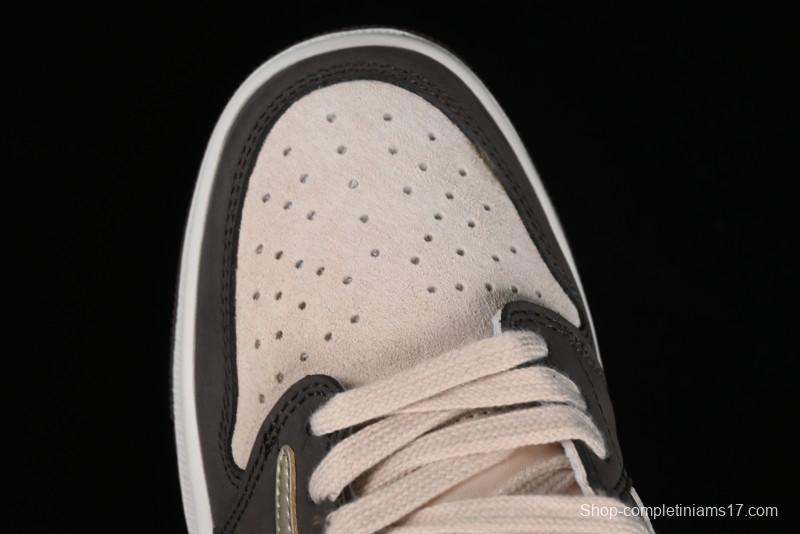 Nike Travis Scott x Air Jordan 1 Low OG Retro Basketball Shoes - DM7866-818