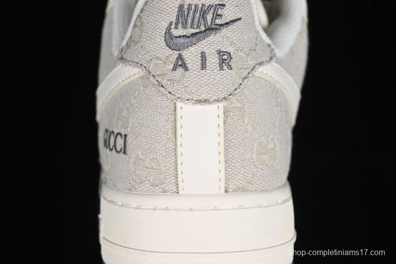 Nike Air Force 1 '07 Low Gucci Collaboration - Ash Grey Low-Top Casual Sneakers BB9577-102