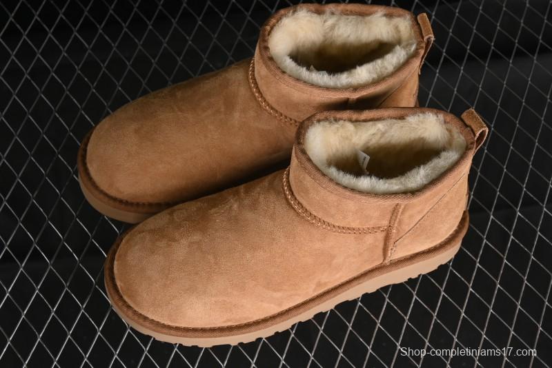 UGG Classic Ultra Mini Short Boots with Genuine Australian Shearling and TREADLITE Outsole - 1116109