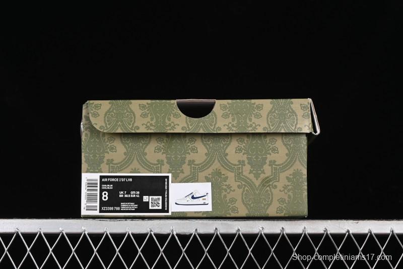 Nike Air Force 1 '07 Low Gucci Collaboration - Light Blue Linen Low-Top Casual Sneakers - XZ3398-788