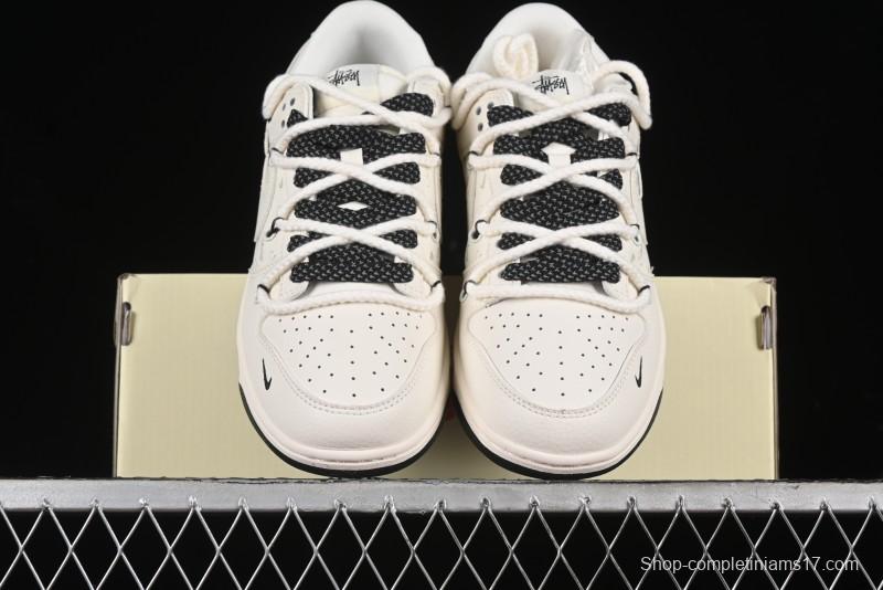 Nike SB Dunk Low Stussy Anniversary Custom Low-Top Casual Sneakers - SJ2068-276