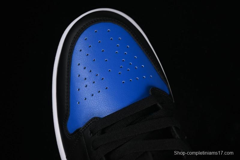Nike Air Jordan 1 Low Retro Basketball Shoes in Black/Blue - 553558-042