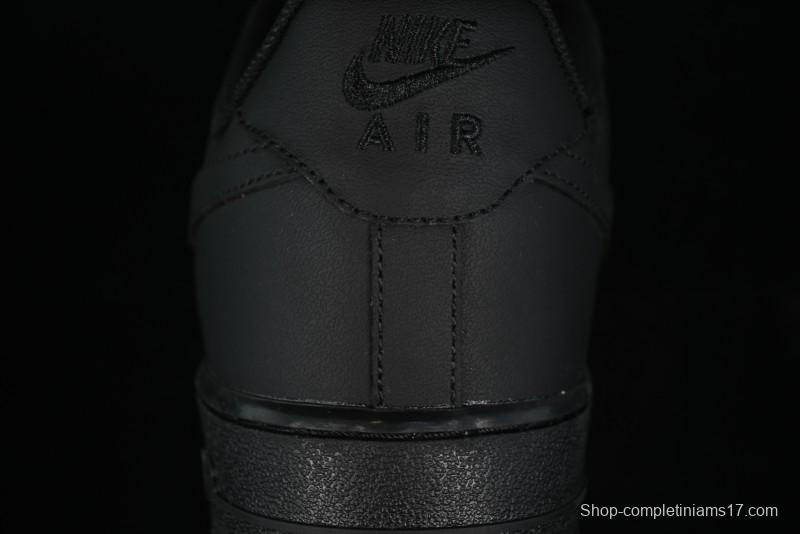 Nike Air Force 1 '07 Low LV Custom All Black Casual Sneakers - 315122-101