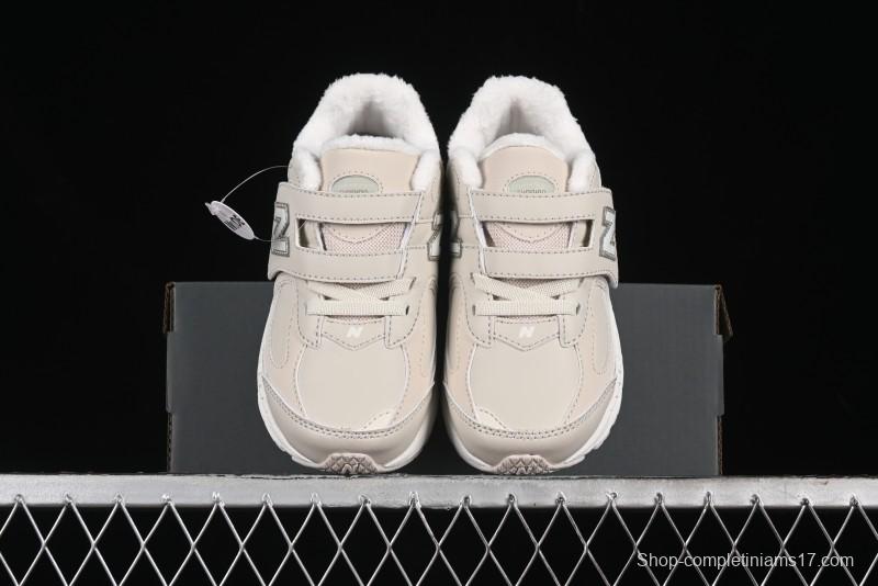 New Balance 2002R Series Hook and Loop Kids Shoes with Fleece Lining - PV2002TM