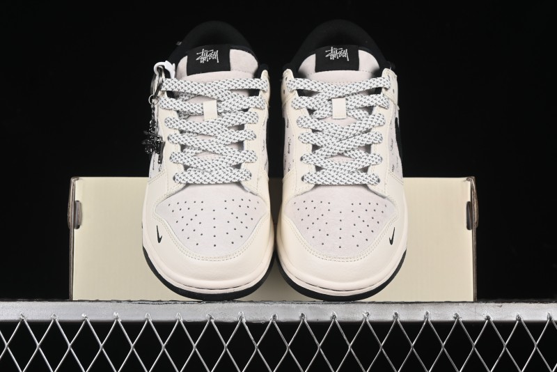 Nike SB Dunk Low Stussy Collaboration - Anniversary High-End Custom Low-Top Casual Sneakers - XY1688-016