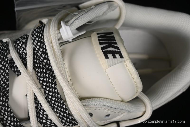 Nike Travis Scott x Fragment Design x Air Jordan 1 Low OG SP AJ1 Black Logo Drawstring Low-Top Casual Sneakers - SJ0086-135