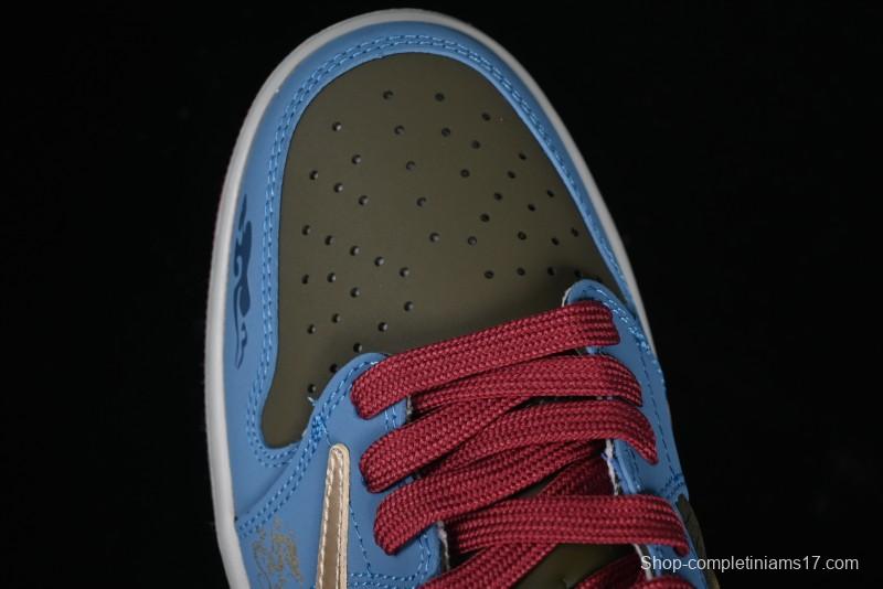 Nike Travis Scott x Fragment Design x Air Jordan 1 Low OG SP AJ1 Low Top Casual Sneakers - CH6336-015