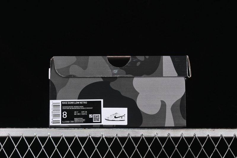 Nike SB Dunk Low BAPE Collaboration - Strap Black Hook Anniversary High-End Custom Low-Top Casual Skate Shoes SJ2068-299