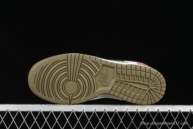 Nike SB Dunk Low Supreme Collaboration - Liberation Green Anniversary High-End Custom Low-Top Casual Sneakers - CH8311-231