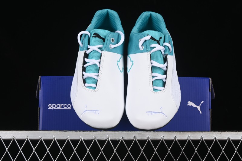 Puma Sparco Future Round Toe Lace-Up Leather Fabric Low-Top Lifestyle Casual Shoes - 307891-01