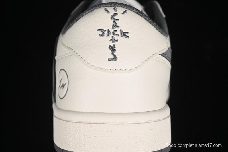Nike Travis Scott x Fragment Design x Air Jordan 1 Low OG SP AJ1 Retro Casual Sneakers - LJ5188-024