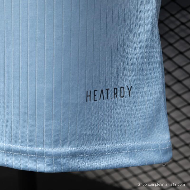 Player Version 2025 Germany 125Th Anniversary Light Blue with Adidas Retro Design Jersey