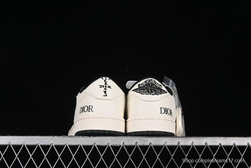 Nike Travis Scott x Fragment Design x Air Jordan 1 Low OG SP AJ1 Retro Casual Sneakers - LJ5188-025