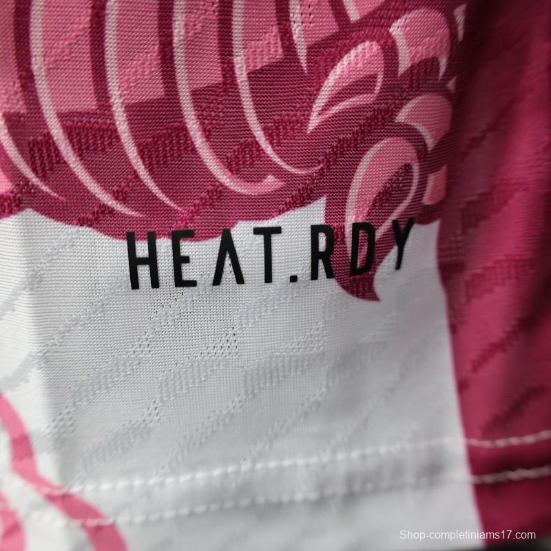 Player Version 2025 Japan National Team White with Pink Dragon Design Jersey