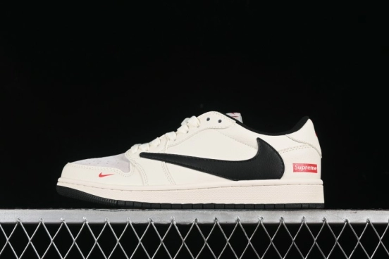 Nike Travis Scott x Fragment Design x Air Jordan 1 Low OG SP AJ1 Supreme Collaboration - LJ5188-023