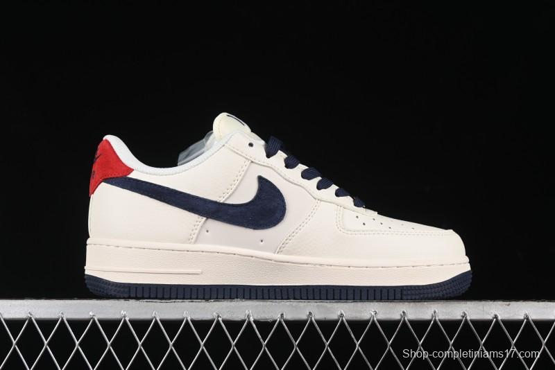 Nike Air Force 1 '07 Low The North Face Collaboration - White Blue Red Casual Sneakers - XZ6188-016
