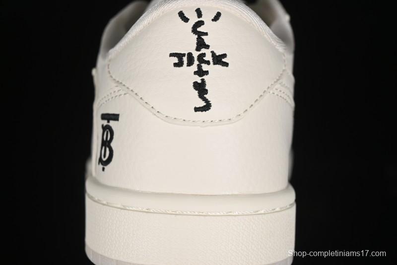 Nike Travis Scott x Fragment Design x Air Jordan 1 Low OG SP AJ1 Burberry Collaboration - BB6588-313