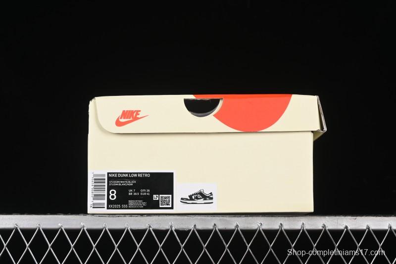 Nike SB Dunk Low Stussy Collaboration - Black Wukong Anniversary High-End Custom Low-Top Casual Sneakers - XX2025-555