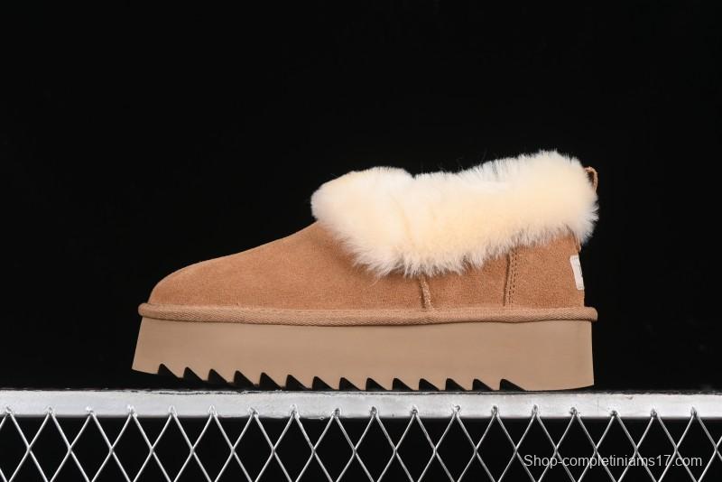 UGG Nita Platform Shearling Lined Winter Boots with Leather Upper - 1166733