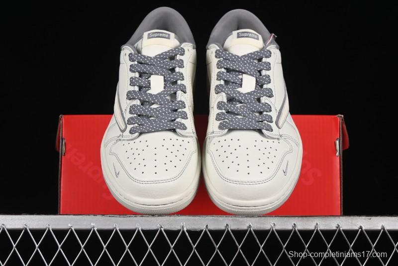 Nike Travis Scott x Fragment Design x Air Jordan 1 Low OG SP AJ1 Supreme Collaboration - CH6336-011