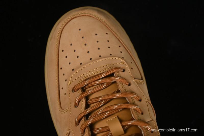 Nike Air Force 1 '07 Mid Suede Casual Sneakers in Wheat - DJ9158-200