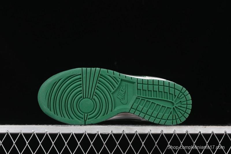 Nike SB Dunk Low Anniversary Customized Casual Sneakers with Green Swoosh - KK1888-013