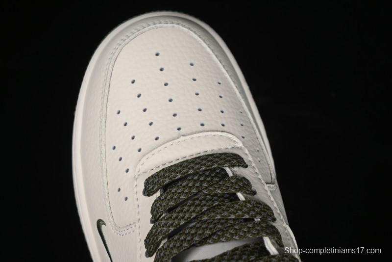 Nike Air Force 1 '07 Low QR Code Military Green Starry Sky Casual Sneakers - CU1836-966