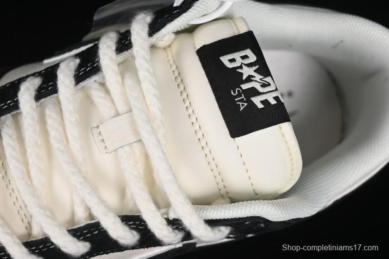 Nike SB Dunk Low Stussy Collaboration - Black White Marking Line Anniversary High-End Custom Low-Top Casual Sneakers - BB9898-008