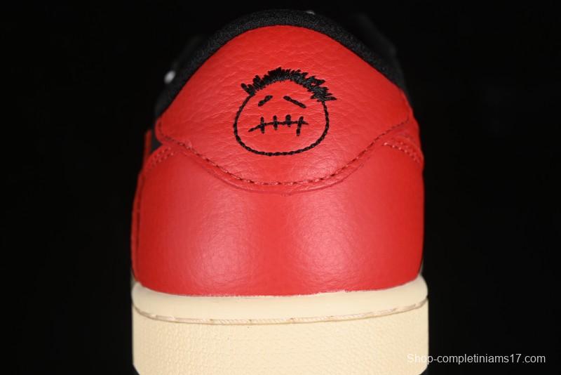 Nike Travis Scott x Air Jordan 1 Low OG AJ1 Reverse Swoosh Sneakers - DM7866-061