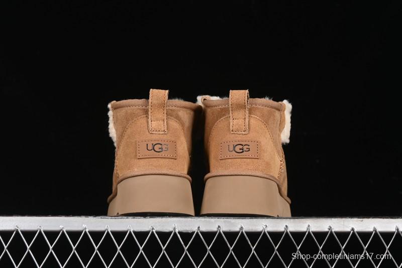 UGG Classic Mini II Shearling Lined Mini Boots with Pom Pom Detail - 1116109