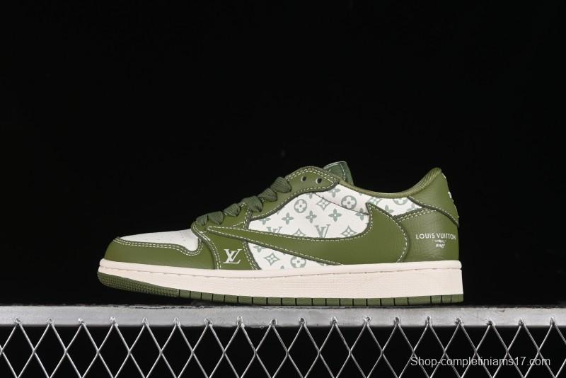 Nike Travis Scott x Fragment Design x Air Jordan 1 Low OG SP AJ1 LV Collaboration - LX1988-105